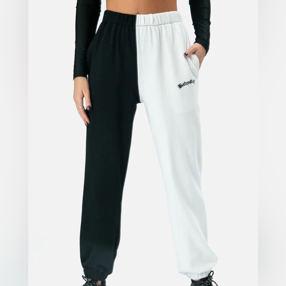Adika Half Black Half White Sweatpants